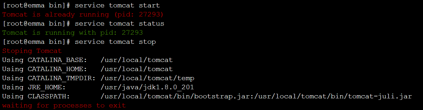 Tomcat 运行状态